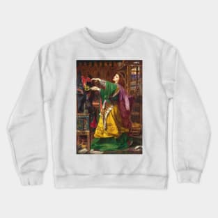 Morgan-Le-Fay by Frederick Sandys Crewneck Sweatshirt